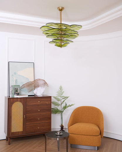 Lotus Leaf Murano Chandelier