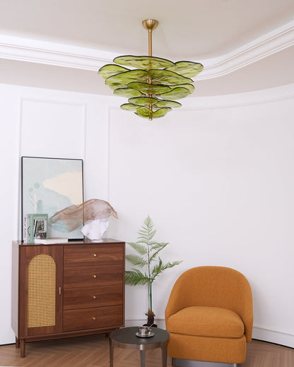 Lotus Leaf Murano Chandelier