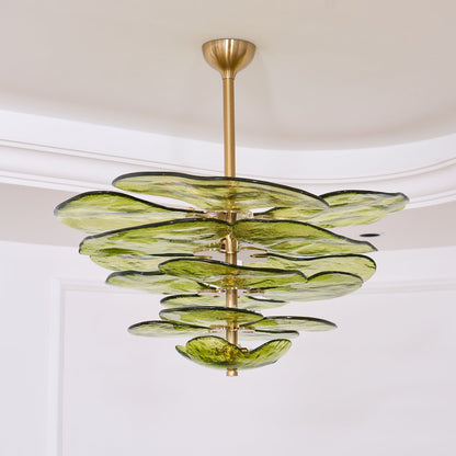 Lotus Leaf Murano Chandelier