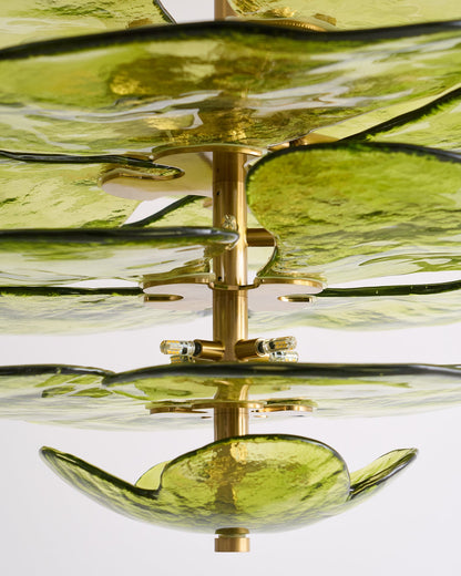 Lotus Leaf Murano Chandelier