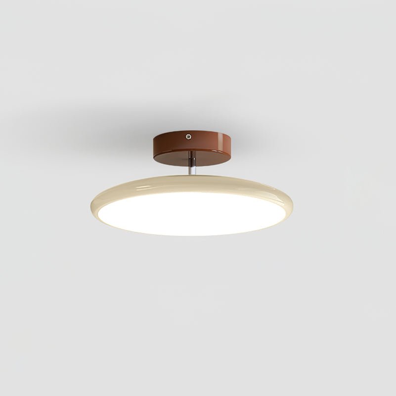 Adjustable acrylic ceiling lamp — swivel arm in Beige finish | Casa Norex