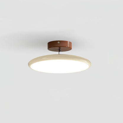 Adjustable acrylic ceiling lamp — swivel arm in Beige finish | Casa Norex