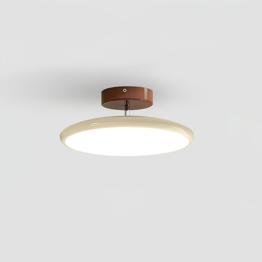 Adjustable acrylic ceiling lamp — swivel arm in Beige finish | Casa Norex