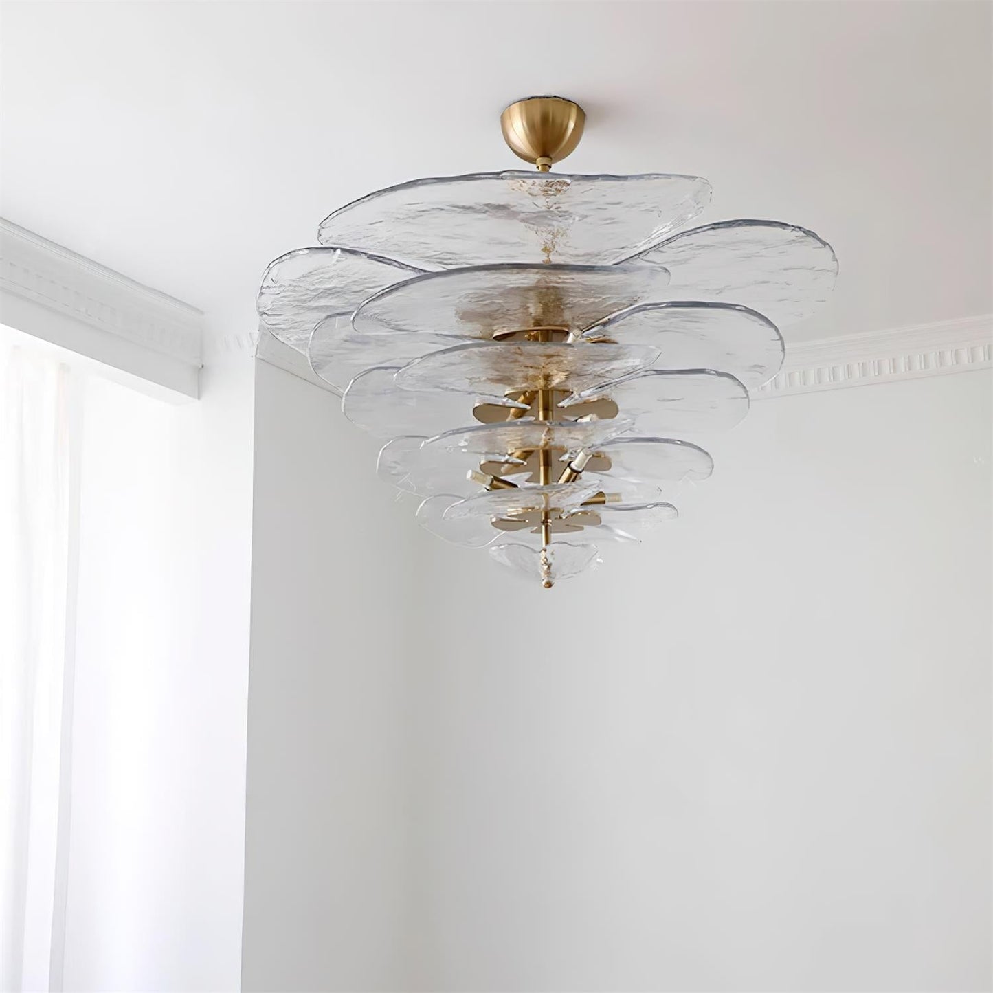 Lotus Leaf Murano Chandelier