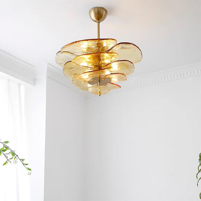Lotus Leaf Murano Chandelier