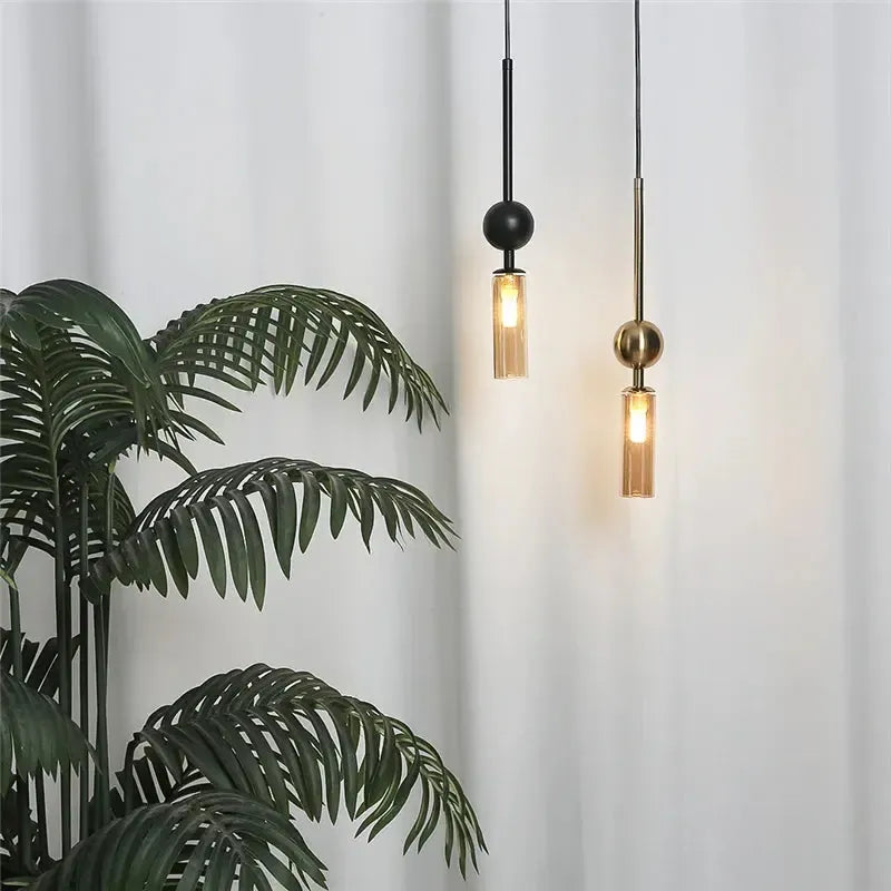 Luxora Glass Pendant Light - Nordic Hanging Light for Restaurant, Kitchen and Dining Room