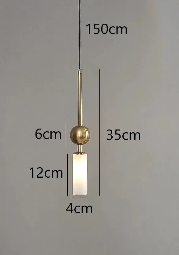 Luxora Glass Pendant Light - Nordic Hanging Light for Restaurant, Kitchen and Dining Room