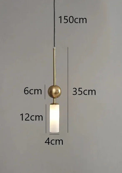 Luxora Glass Pendant Light - Nordic Hanging Light for Restaurant, Kitchen and Dining Room