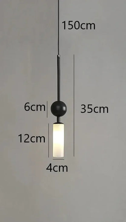 Luxora Glass Pendant Light - Nordic Hanging Light for Restaurant, Kitchen and Dining Room