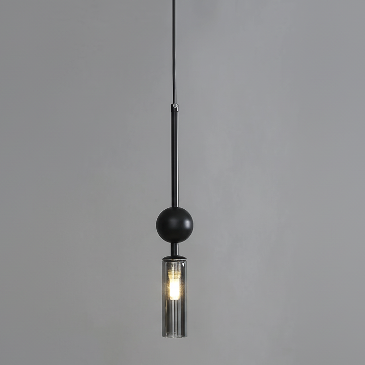 Luxora pendant light angle view — golden clear finish | Casa Norex
