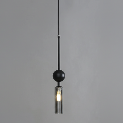 Luxora pendant light angle view — golden clear finish | Casa Norex