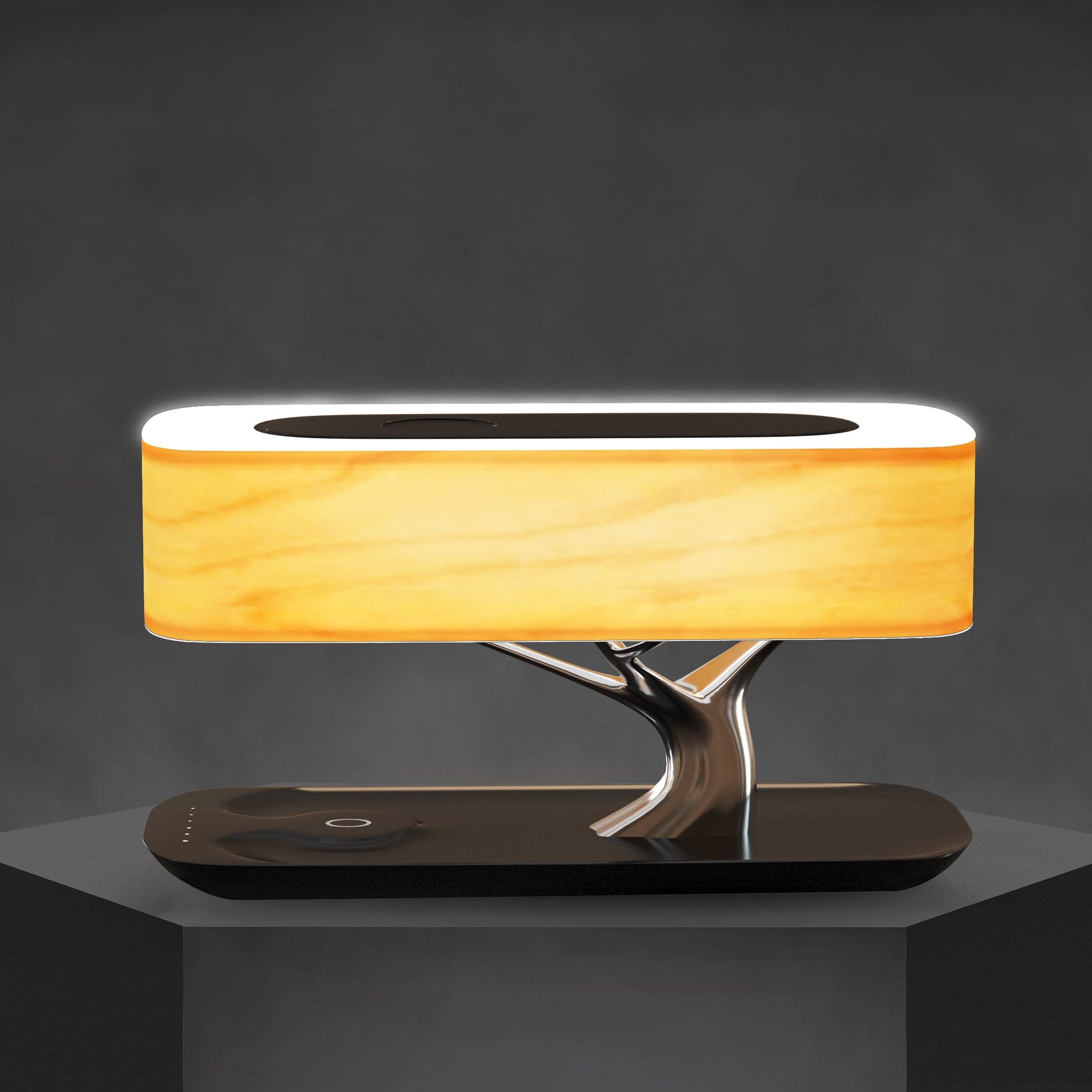 Multi-function table lamp lit — Casa Norex