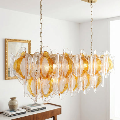 Marrina Long Glass Chandelier