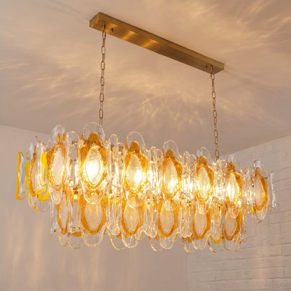 Marrina Long Glass Chandelier