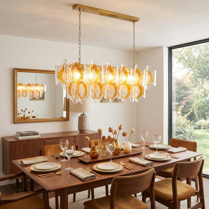 Marrina Long Glass Chandelier