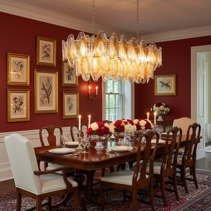 Marrina Long Glass Chandelier