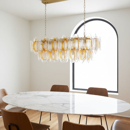 Marrina Long Glass Chandelier