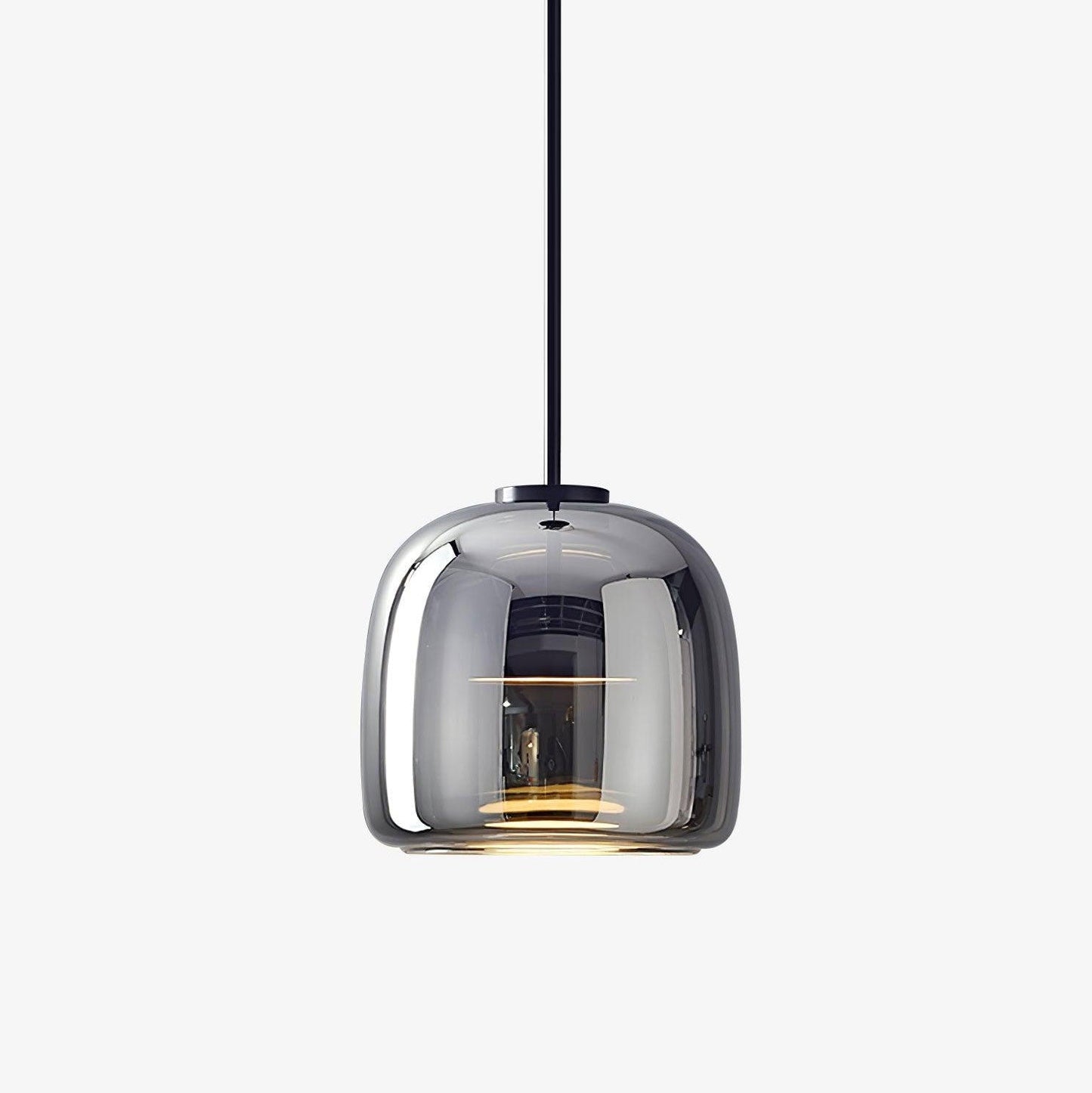 Metro Sphere pendant lamp Large size — Black & Smoke Grey | Casa Norex