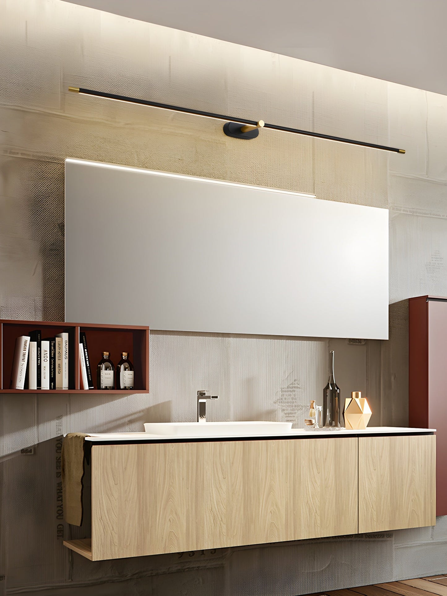 Minimalist Linear Rechargeable Wall Lamp