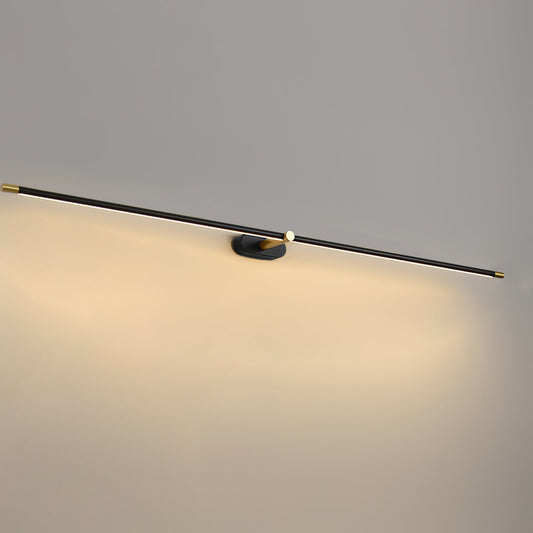 Rechargeable LED wall lamp — black and gold linear finish | Casa Norex