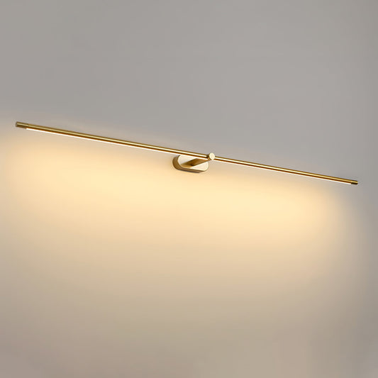 Linear wall lamp in bathroom setting — cordless mounting | Casa Norex