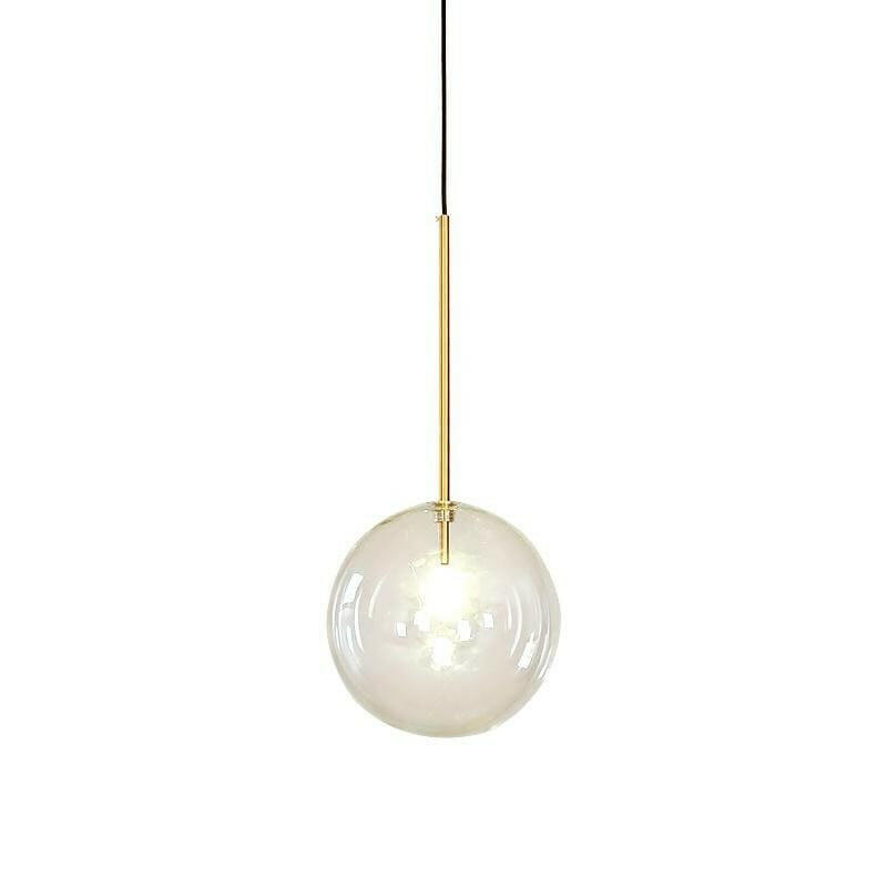 Globe pendant light size comparison — gold | Casa Norex