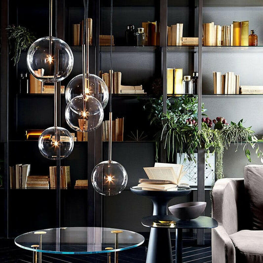 Pendant light in dining room setting — hanging over table | Casa Norex