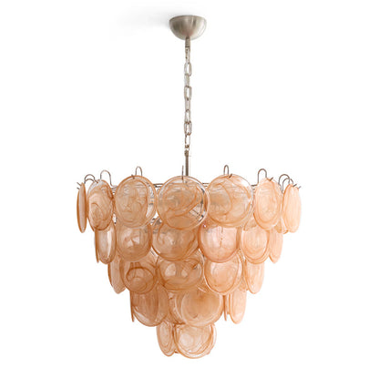 Murano Caramel Disc Chandelier