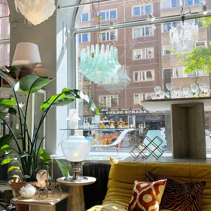 Murano Green Chandelier