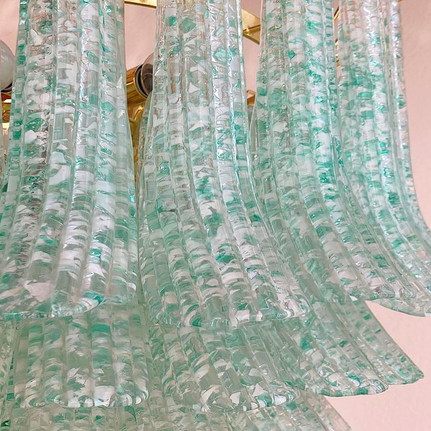 Murano Green Chandelier