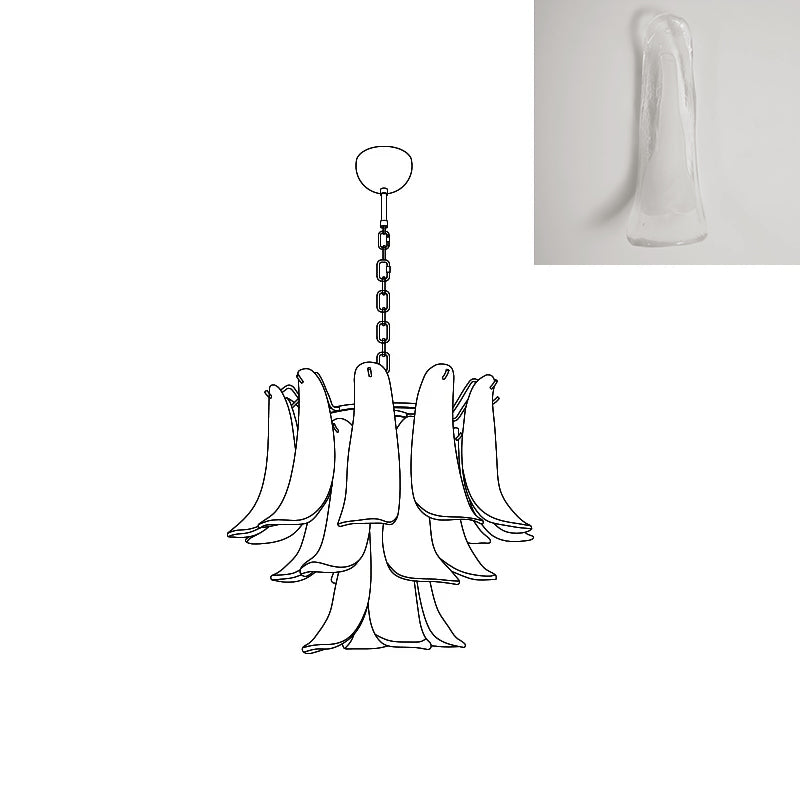 Murano Petal Chandelier