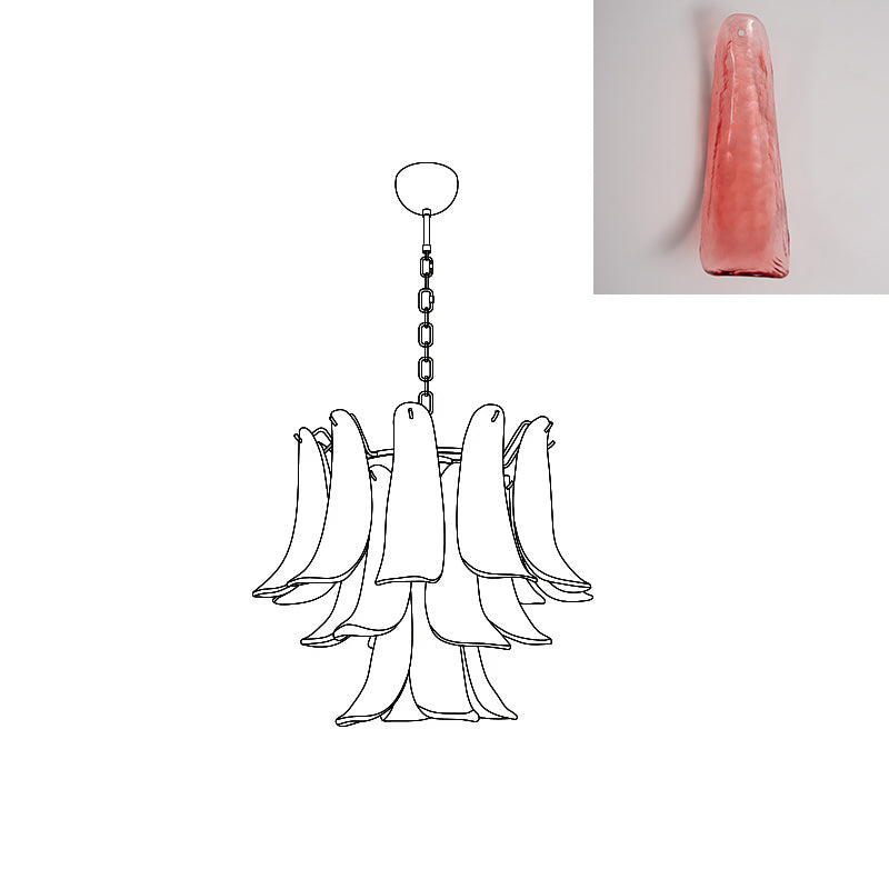 Murano Petal Chandelier