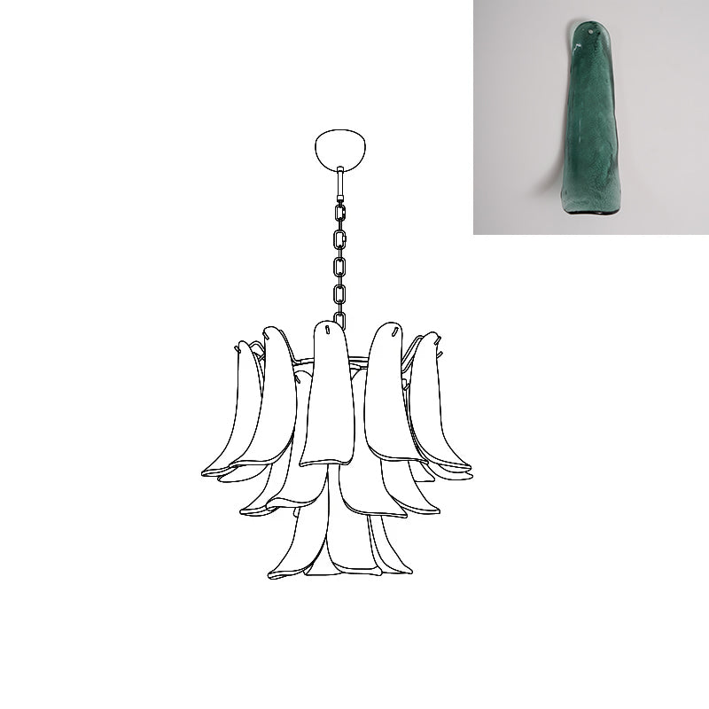 Murano Petal Chandelier
