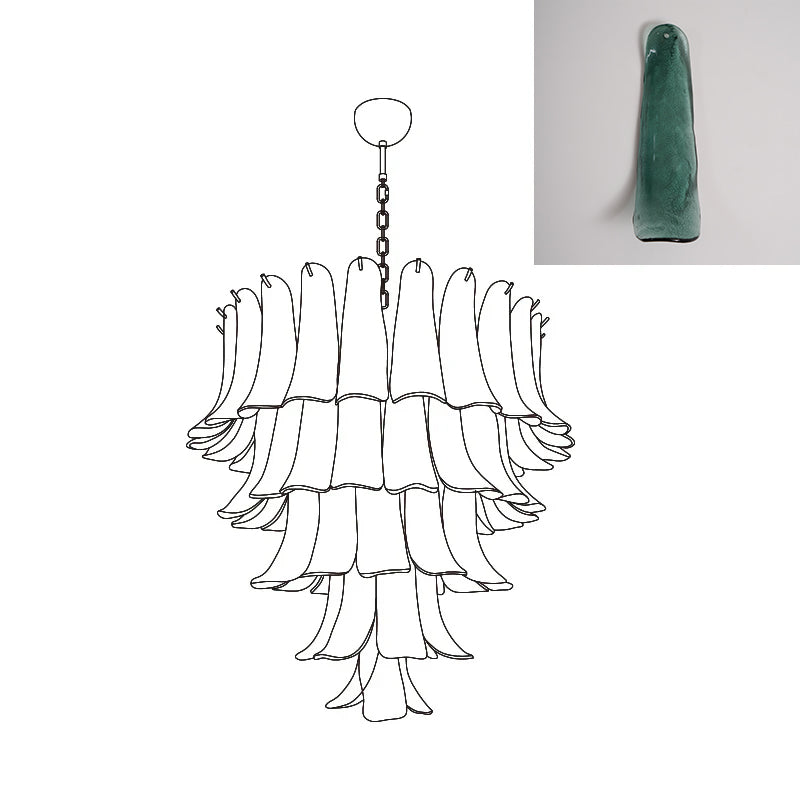 Murano Petal Chandelier