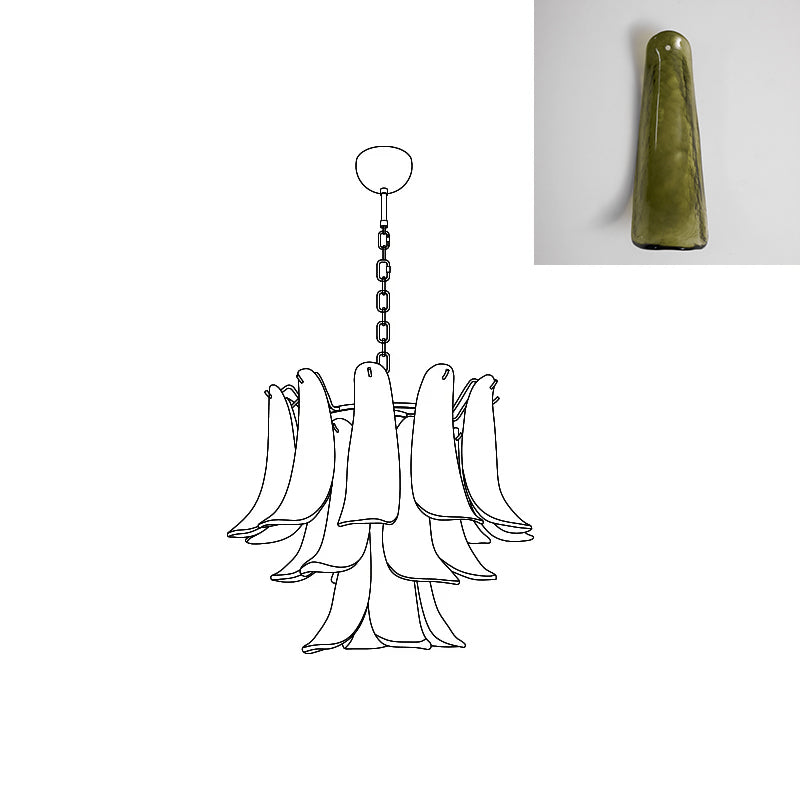 Murano Petal Chandelier