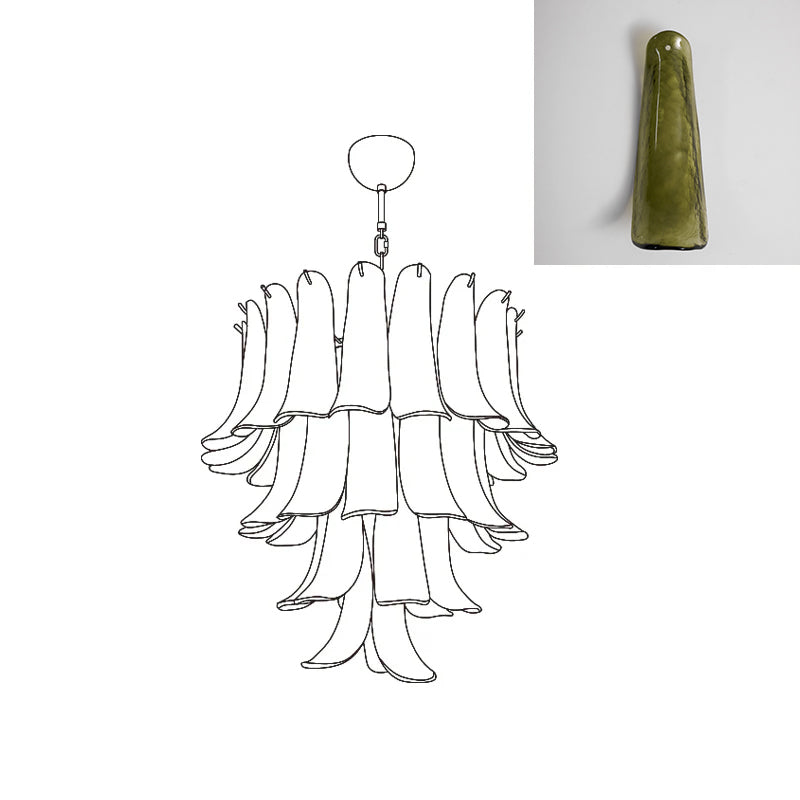 Murano Petal Chandelier