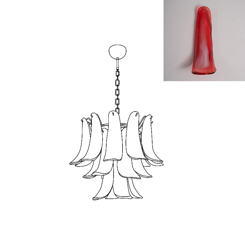 Murano Petal Chandelier