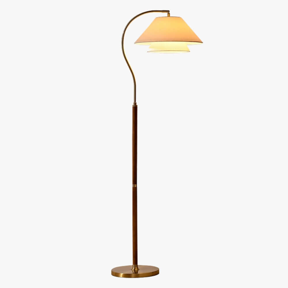 Aurelia arch floor lamp — full height view, Ø15.7" x H61" | Casa Norex