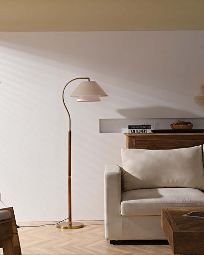 Aurelia floor lamp shade seam and stitching detail — Casa Norex