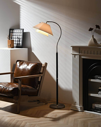 Aurelia floor lamp base and walnut column detail — Casa Norex