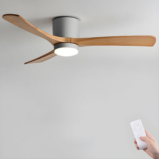 Nordic wooden ceiling fan light — sycamore blades | Casa Norex