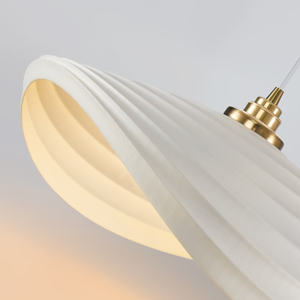 Unique pendant light organic curve side angle — Casa Norex