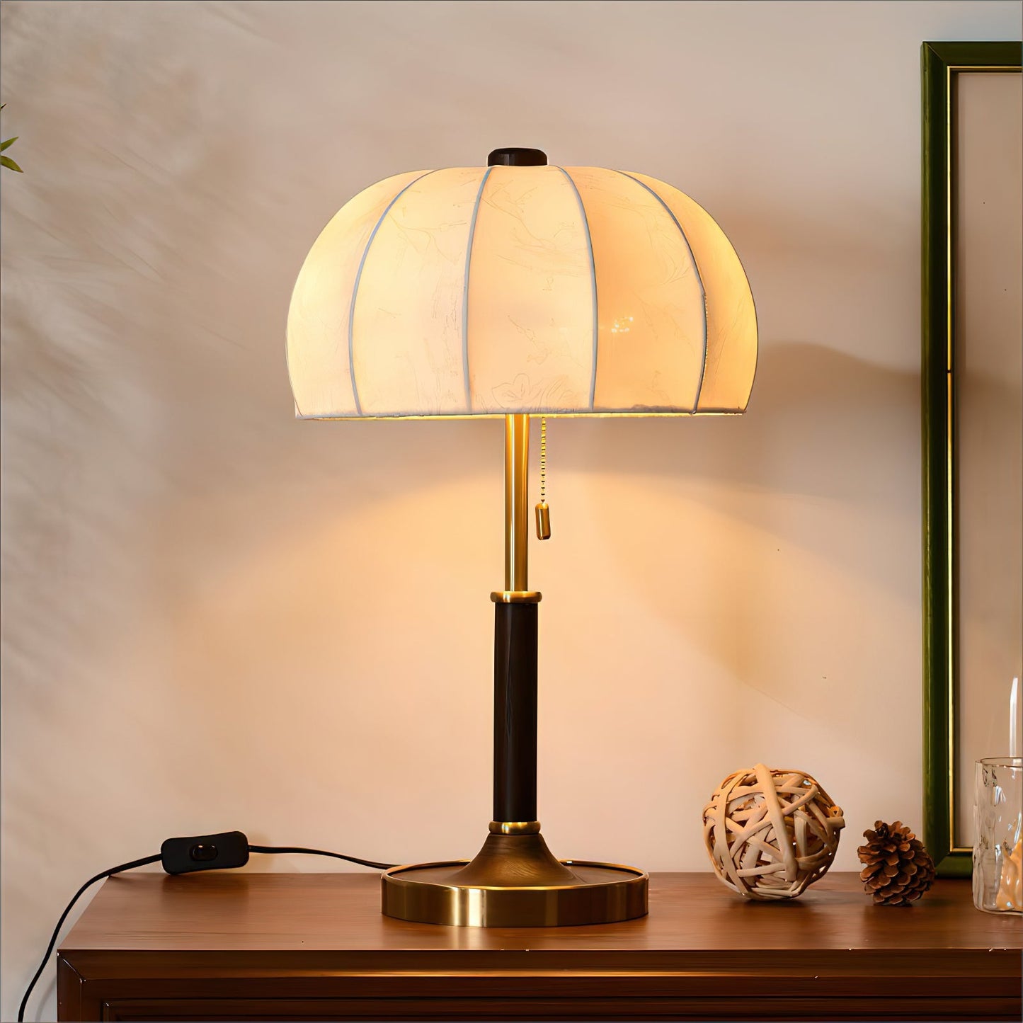 Orchid Fabric Table Lamp