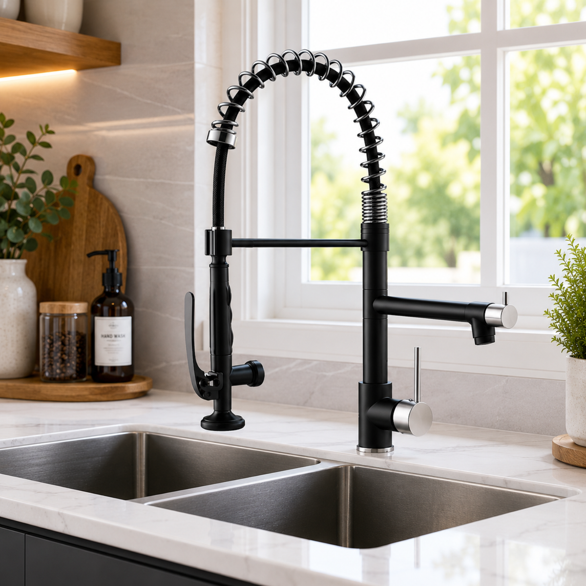Kingswood Modern Pull-Out Kitchen Faucet