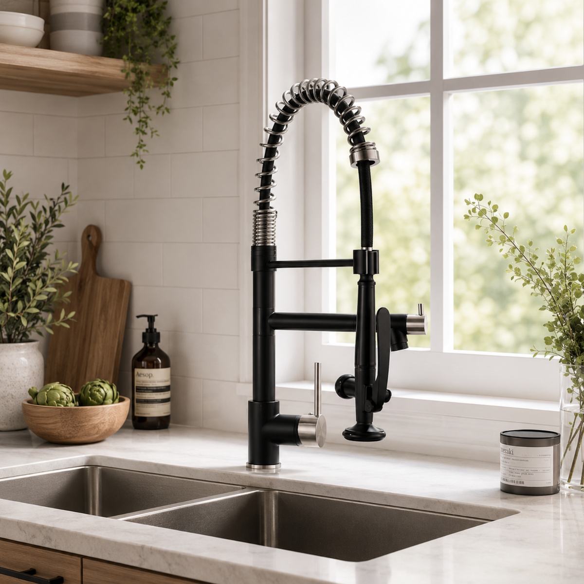Kingswood Modern Pull-Out Kitchen Faucet