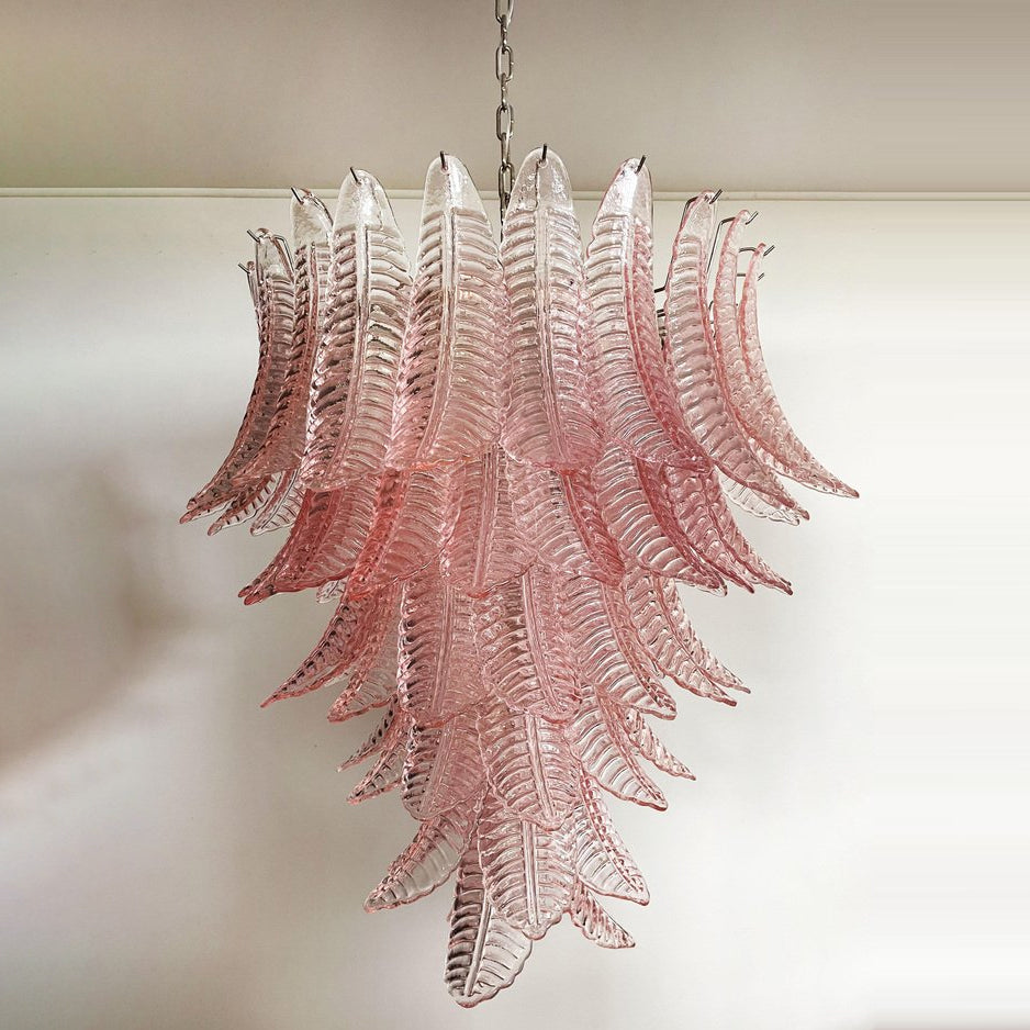 Palm Leaf Murano Chandelier