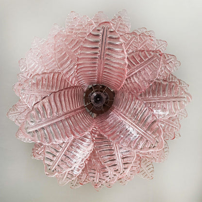 Palm Leaf Murano Chandelier
