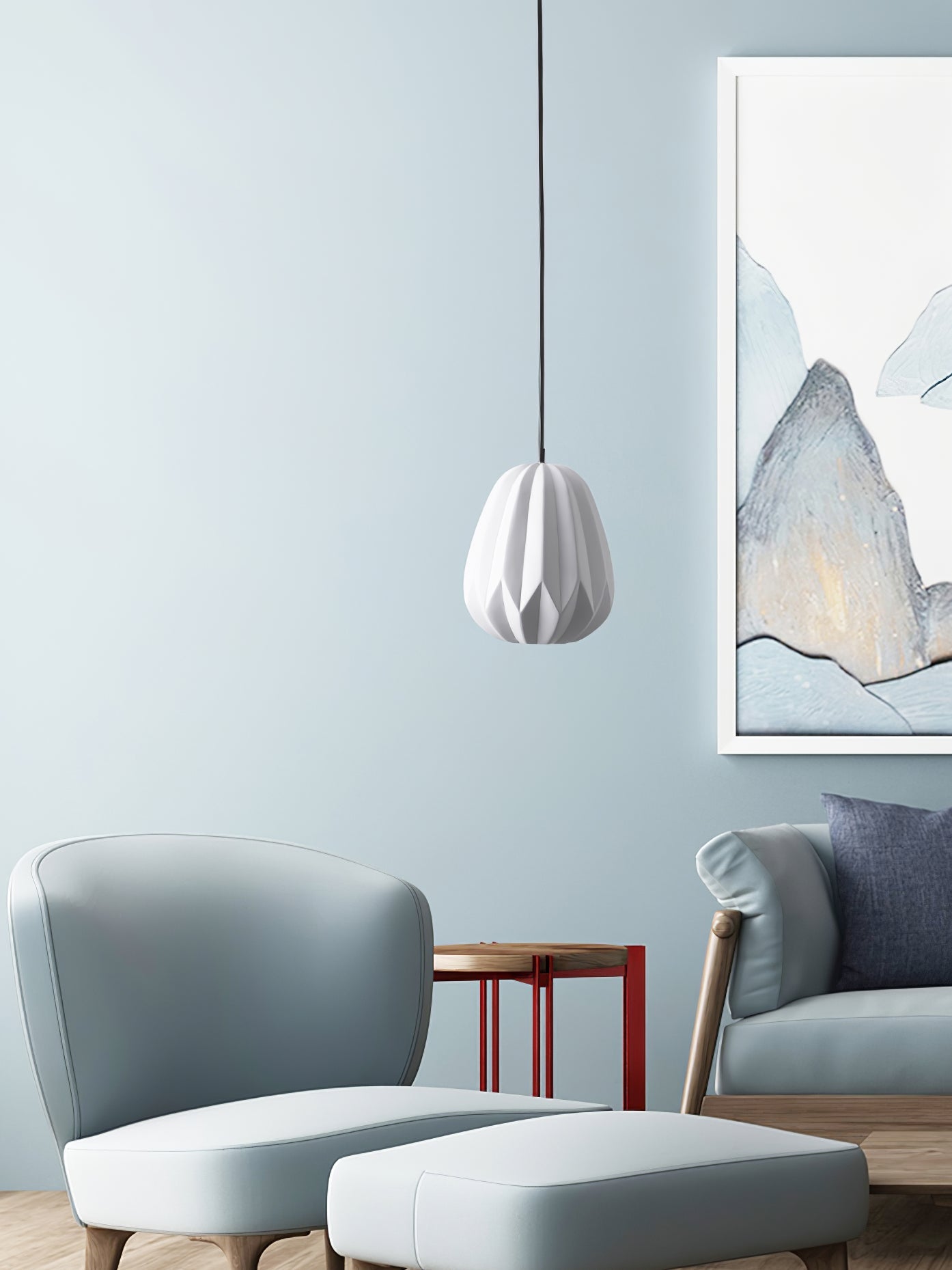 Papaya Resin Pendant Lamp