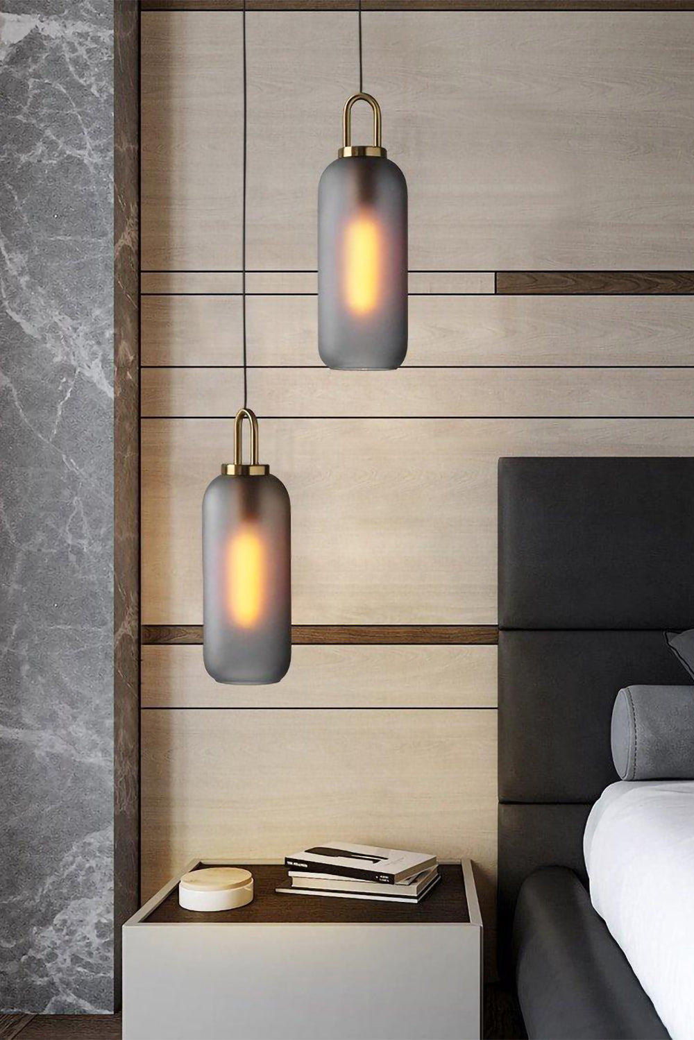 Pendulum Glass Swag Lights