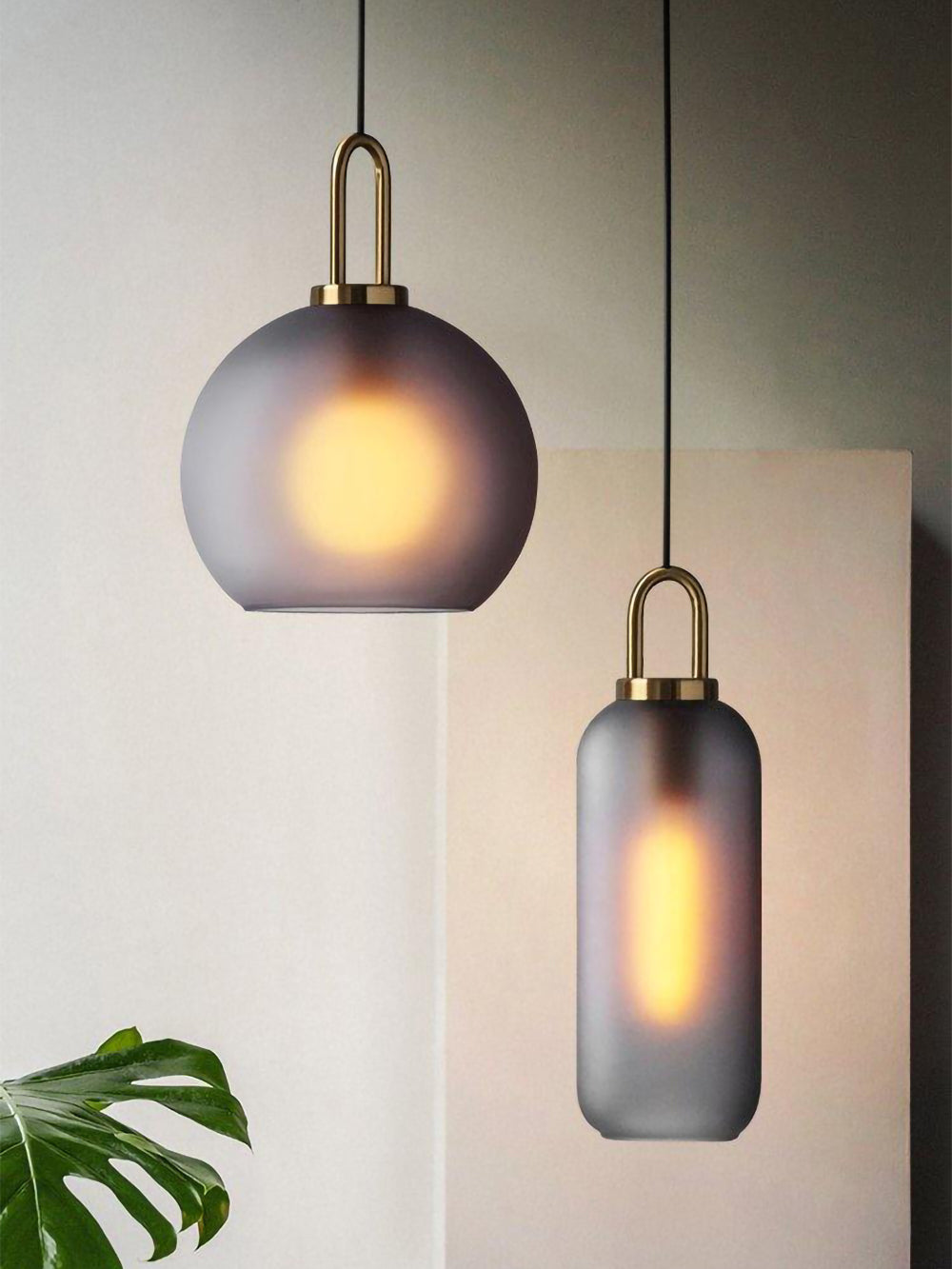 Pendulum Glass Swag Lights